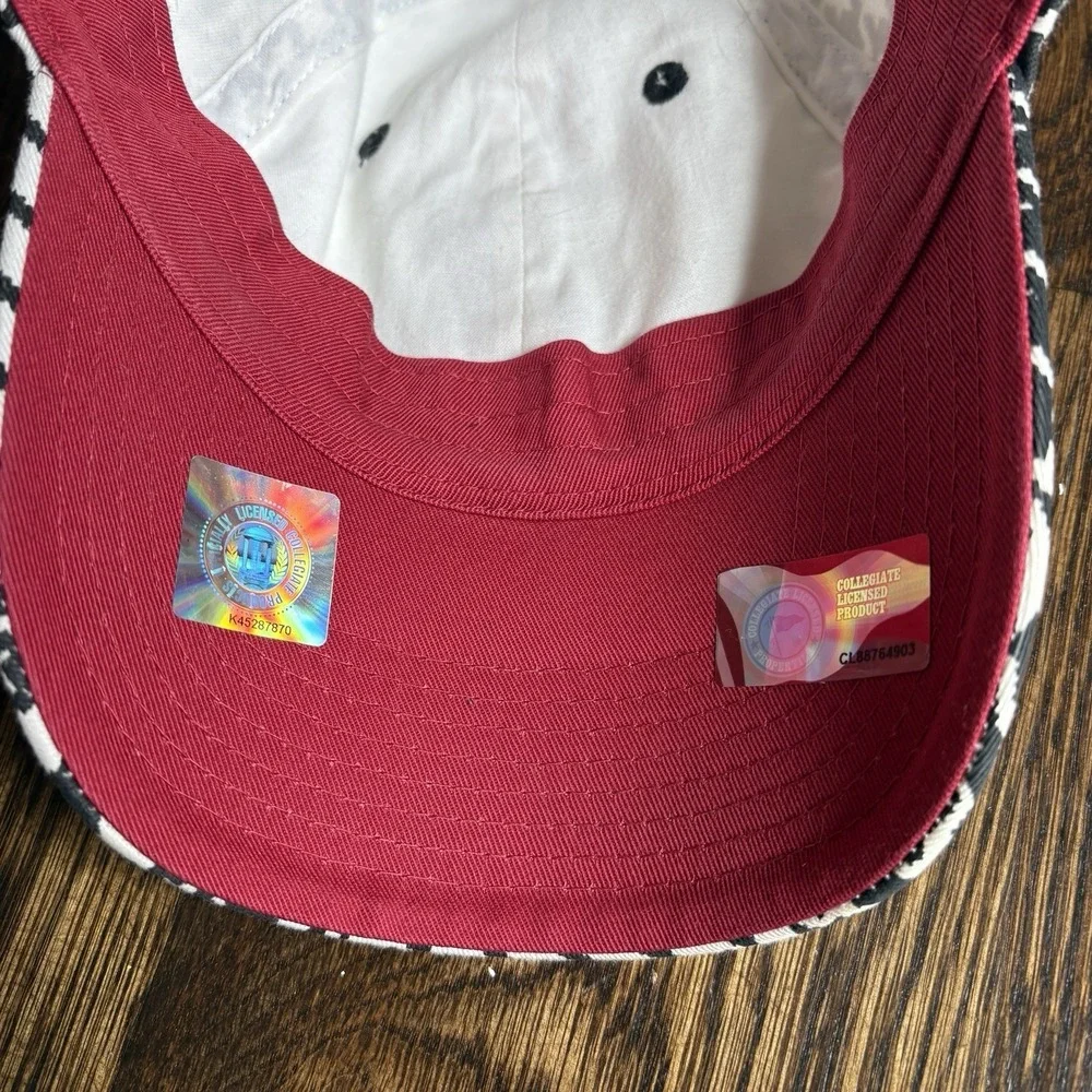Nike Team Alabama Crimson Tide Houndstooth Strapback Cap Unisex One Size - Picture 9 of 12